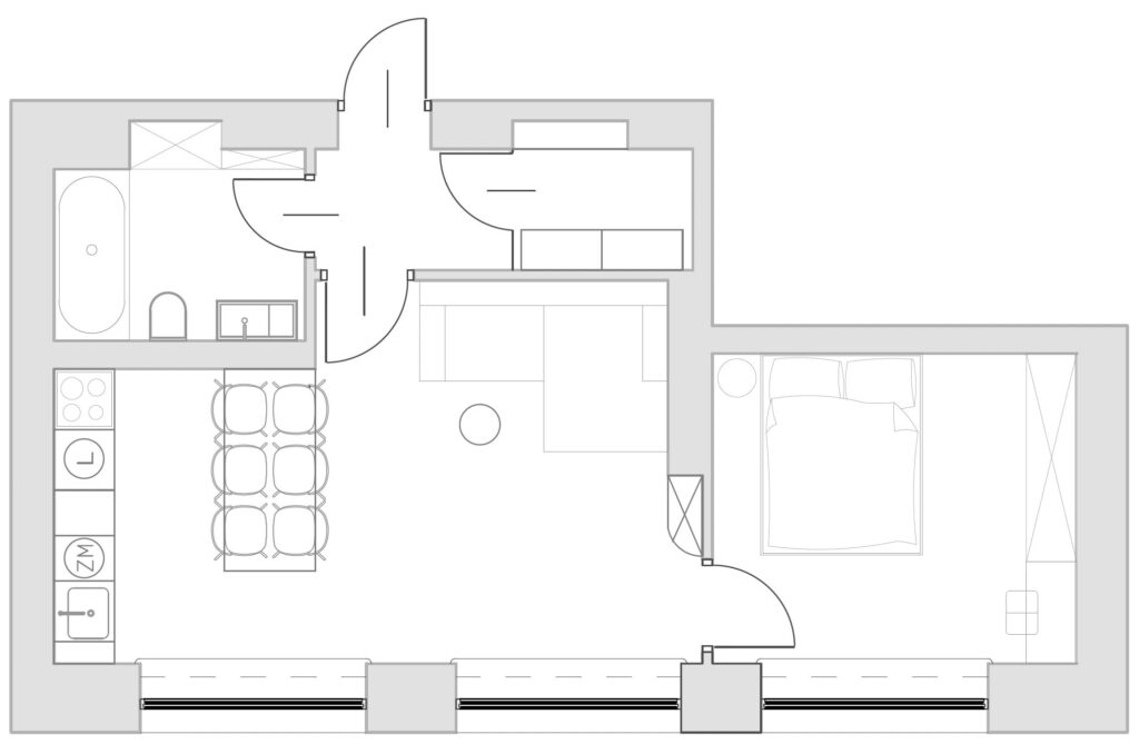 Plan - Mieszkanie przy ul. Św. Piotra